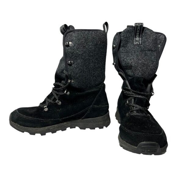 ICEBUG Womens Dala Wool Suede BUGrip Lace Up Boots Sz 7.5 Michelin Tread Winter - Picture 1 of 13